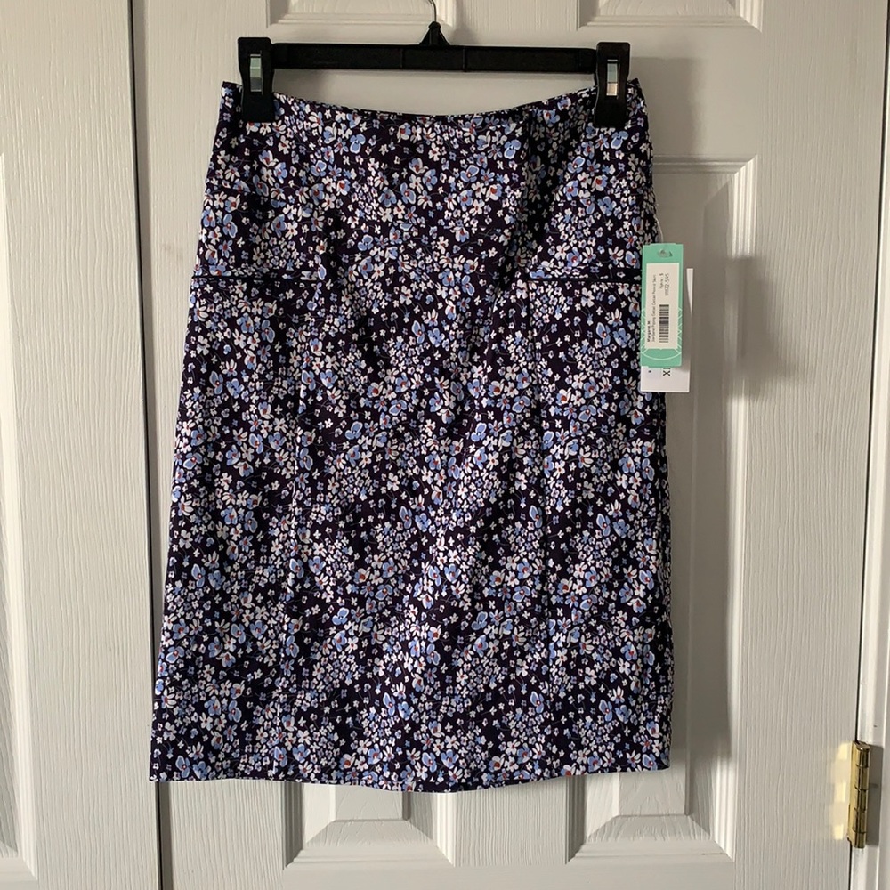 Jordane Piping Detail Pencil Skirt